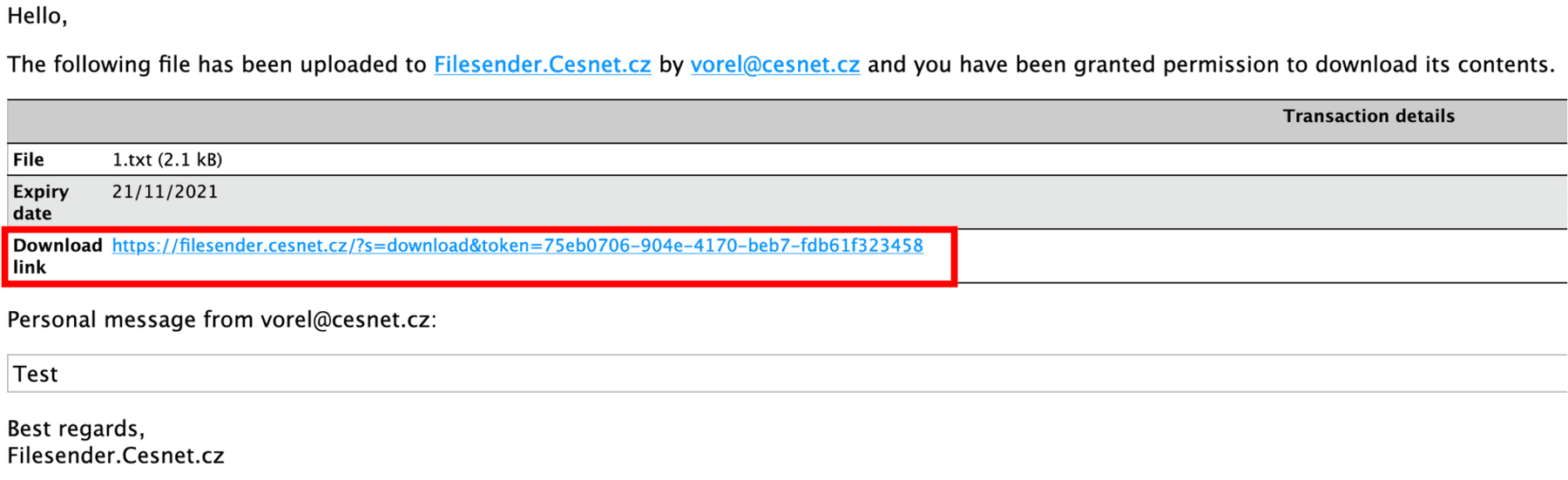 Filesender