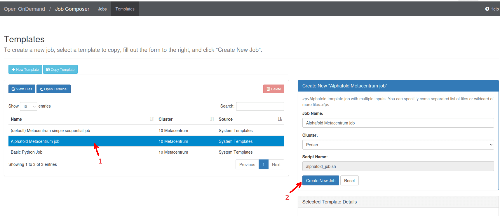 OnDemand dashboard